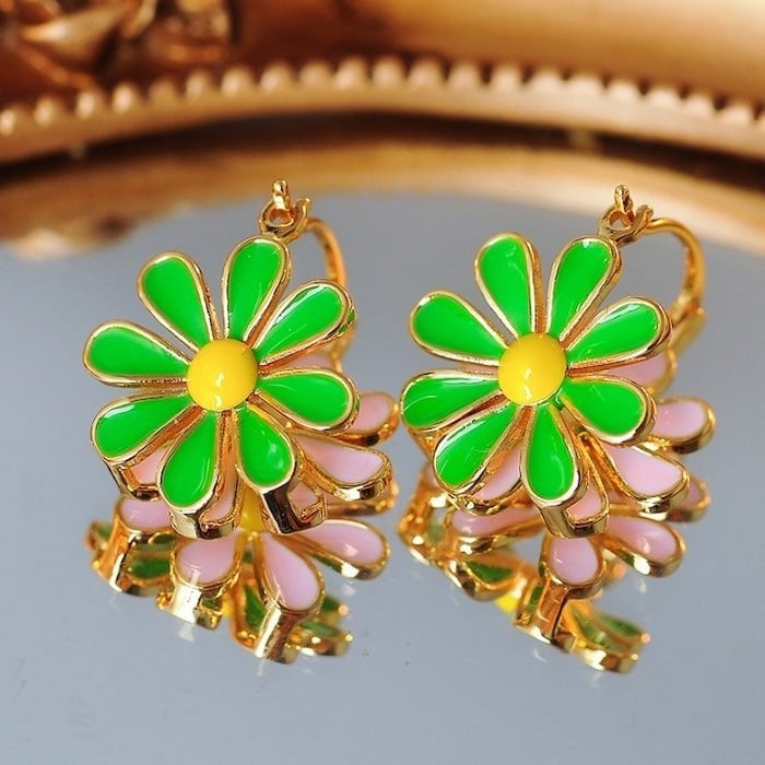 Tweeling Daisy Bloom oorbellen