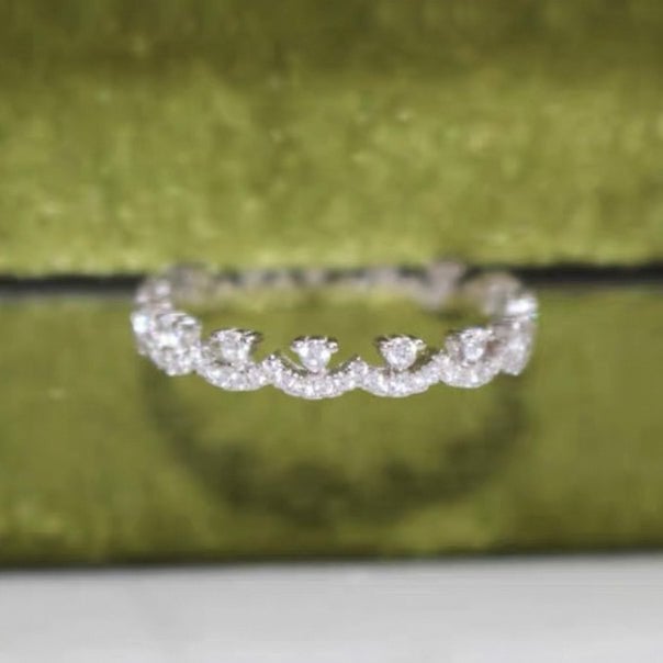 Schitterende kanten ring in prinsesstijl