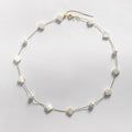 Dikke parelketting armbandenset