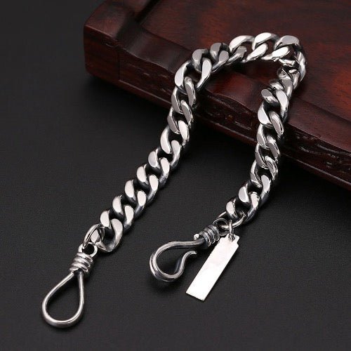 Gewaagde Sterling zilveren Cubaanse kettingarmband