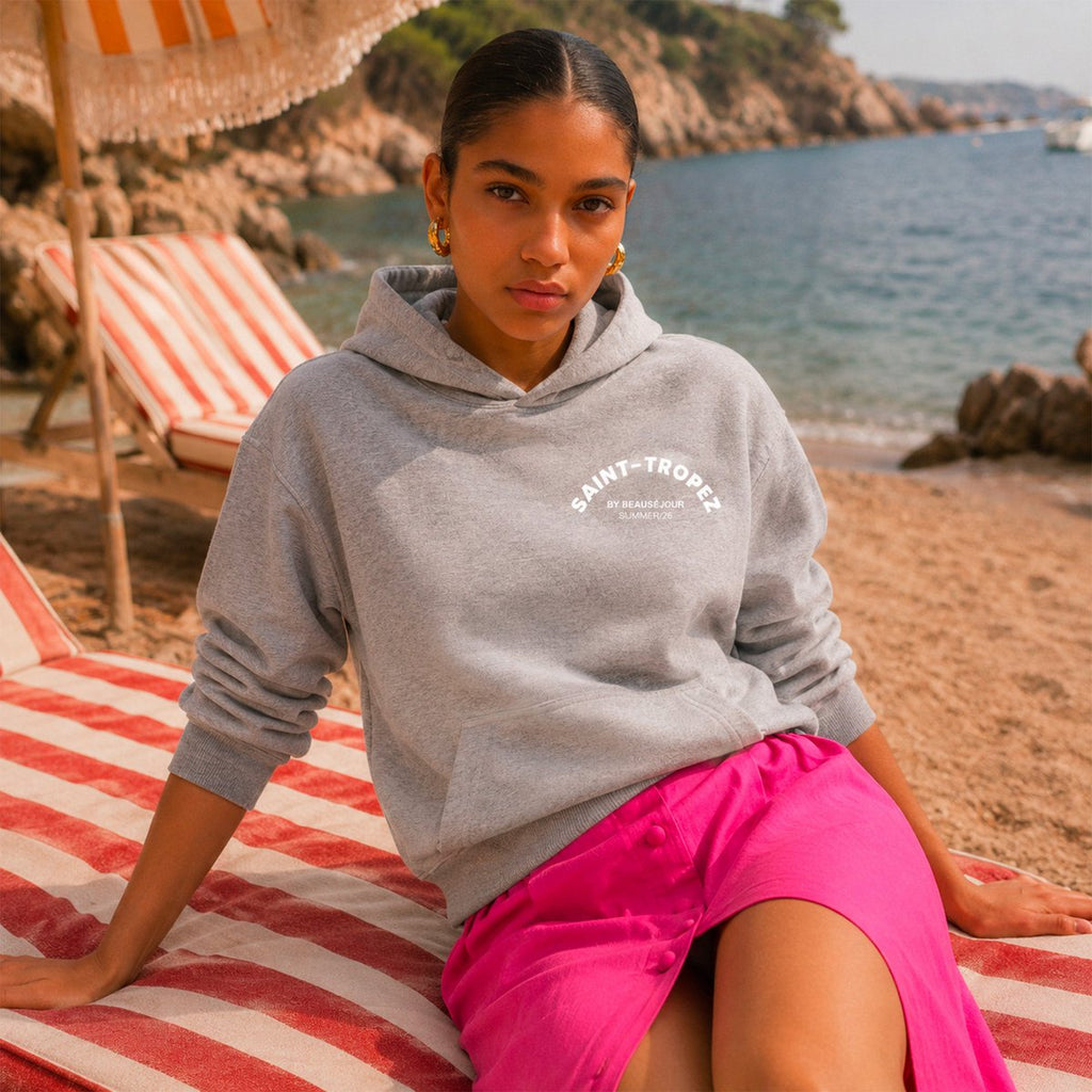 Grijze hoodie Saint-Tropez Dames
