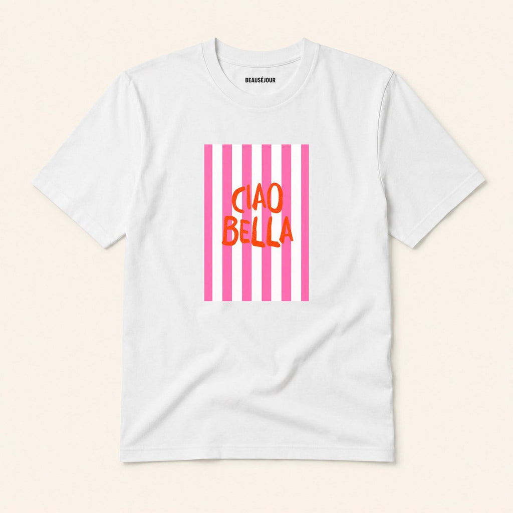 Wit Ciao Bella-T-shirt