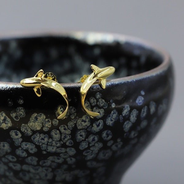 Lucky Koi Fish Wrap Around Oorbellen