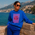 Sweat blauw Hallo Bella