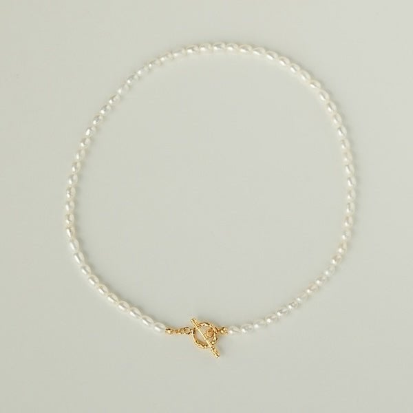 Tijdloze parel Toggle ketting