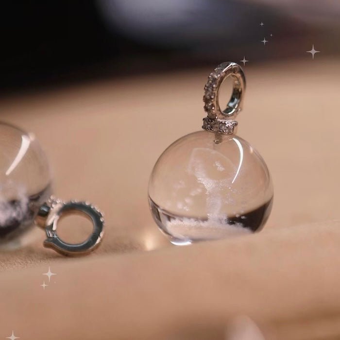 Helder kwarts rendieren ketting