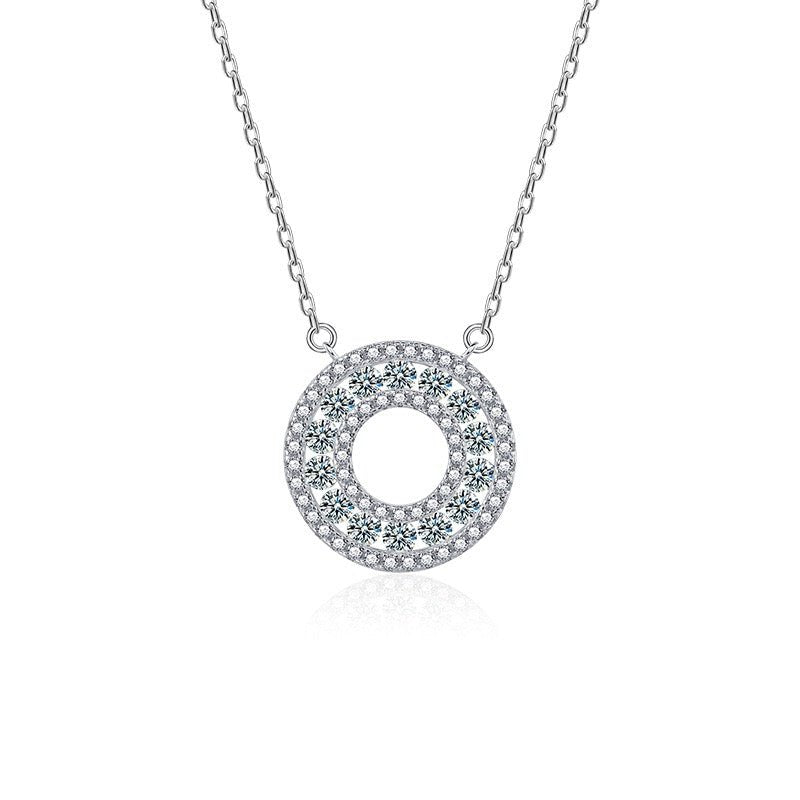 Baan Moissanite cirkel ketting