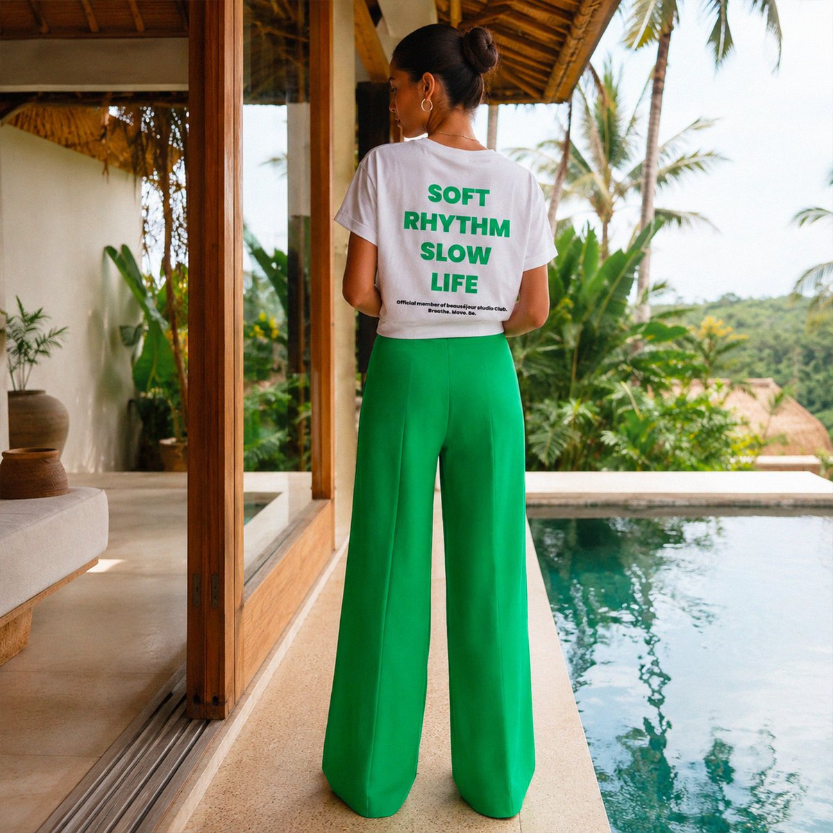 T-shirt Yoga zacht ritme
