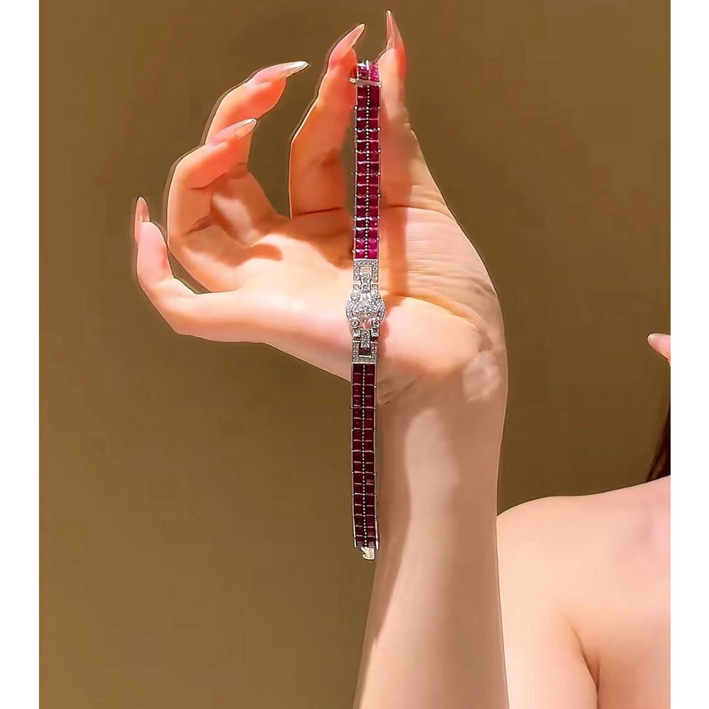 Elegante Ruby Line verstelbare armband